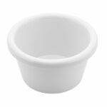 Descriptif des Pots à sauce Blancs GM Mélamine : Petits pots légers et résistants aux chocs Résistants à la chaleur jusqu'à 100°C 24 pièces Dimensions : ø 7 cm- H 4 cm - 60 ml Référence : 5586 Matière : mélamine Couleur :blanc Compatible lave-vaisselle