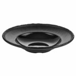6 assiettes Pasta Noires en mélamine – Ø26 cm  H 5,2 cm