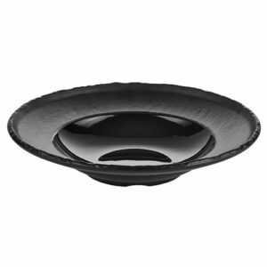 Descriptif des Assiettes Pasta Noire Mélamine : Assiettes légères et résistantes aux chocs Résistantes à la chaleur jusqu'à 100°C 6 pièces Dimensions : ø 26 cm H 5,2 cm Référence : 5589 Matière : mélamine Couleur : noir Compatible lave-vaisselle