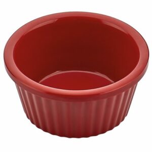 Descriptif des Pots à sauce Rouges PM Mélamine :  Petits pots légers et résistants aux chocs Résistants à la chaleur jusqu'à 100°C 24 pièces Dimensions : ø 5,8 cm- H 2,7 cm - 30 ml Référence : 5602 Matière : mélamine Couleur : rouge Compatible lave-vaisselle