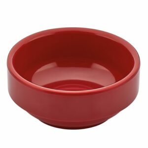 Descriptif des Pots à sauce Rouges Mélamine : Petits pots légers et résistants aux chocs Résistants à la chaleur jusqu'à 100°C 24 pièces Dimensions : ø 6 cm- H 2,6 cm - 45 ml Référence : 5605 Matière : mélamine Couleur : rouge Compatible lave-vaisselle