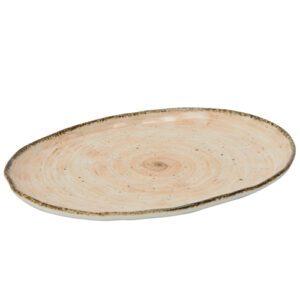 Descriptif des Assiettes ovales Saumon : Référence : 5643 6 pièces Dimensions : 33 x 22 cm Matière : Porcelaine Couleur : Saumon Compatible lave-vaisselle