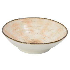 Descriptif des Assiettes Salade Saumon : Référence : 5645 6 pièces Dimensions : 24,3 x 24,1 cm Matière : Porcelaine Couleur : Saumon Compatible lave-vaisselle