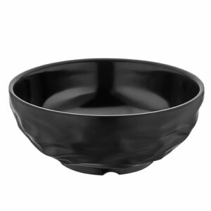 Descriptif des Bol Noir Mélamine : Assiettes légères et résistantes aux chocs Résistantes à la chaleur jusqu'à 100°C 6 pièces Dimensions : ø 20 cm H 8 cm 1,5 l Référence : 5655 Matière : mélamine Couleur : noir Compatible lave-vaisselle