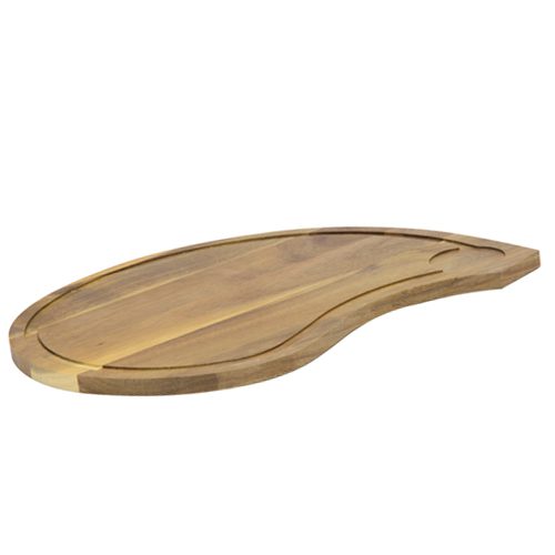 Descriptif des Planches en Teck Charolaise : Lot de 1 planche Bois chaleureux et massif pour une présentation réussie Dimensions parfaites 37,5 cm x 28,5 cm x 1,4 cm Design naturel teck avec emplacement intégré pour petit contenant à sauce Nettoyage facile à la main Ref : 5679