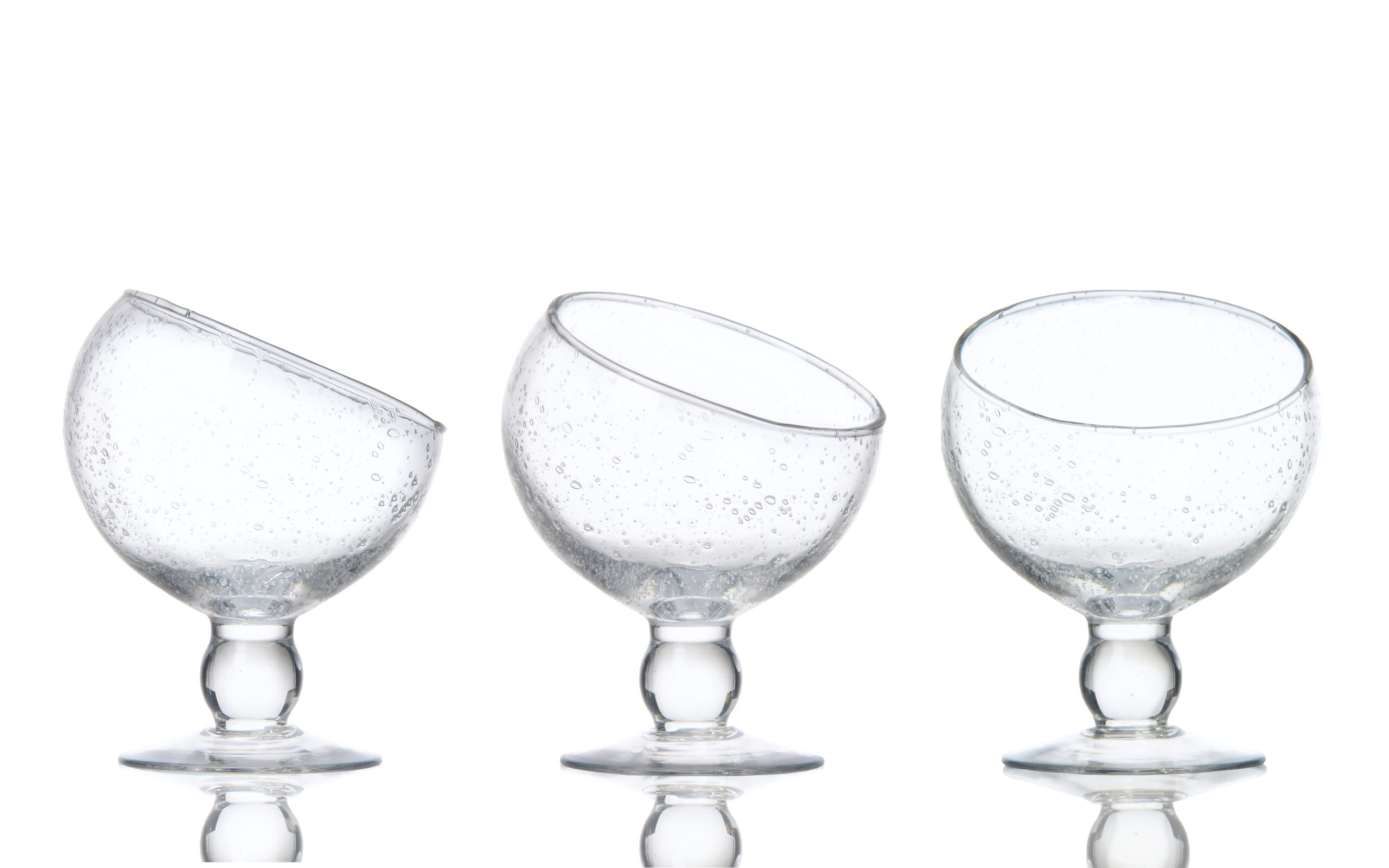 Coupes Victoria bullées -Lot de 6 - H.16,5 cm Ø13,5 cm 50cl – Image 4