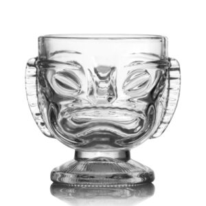 Descriptif des Verres Tikis Fidji : Lot de 6 pièces Dimensions : H.11,5 cm Ø 10 cm Contenance : 45 cl Matière : Verre Couleur : Transparent Référence : 5686 Compatible lave-vaisselle