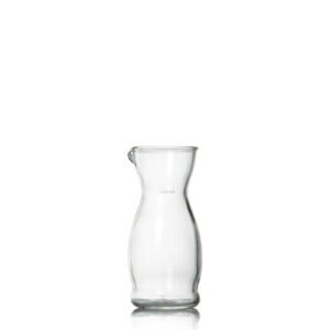 Descriptif des Carafes : Référence : 5703 6 pièces Dimensions : H.15,5 ; Ø6 cm Contenance : 25 cl Matière : Verre Couleur : Transparent Compatible lave-vaisselle