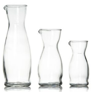 Carafes 1 L – Lot de 6 – H.28 ; Ø7,5 cm