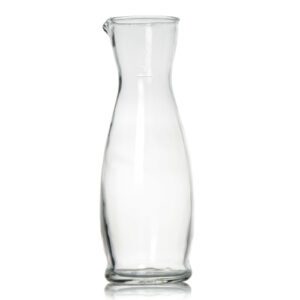 Descriptif des Carafes 1 L : Référence : 5705 6 pièces Dimensions : H.28 ; Ø7,5 cm  Contenance : 1 L Matière : Verre Couleur : Transparent Compatible lave-vaisselle