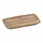 Descriptif des Plateaux Sierra mini Mélamine : Assiettes légères et résistantes aux chocs Résistantes à la chaleur jusqu'à 100°C 6 pièces Dimensions : 5,4 X 8,9 cm H 2 cm Référence : 5714 Matière : mélamine Couleur : imitation bois Compatible lave-vaisselle
