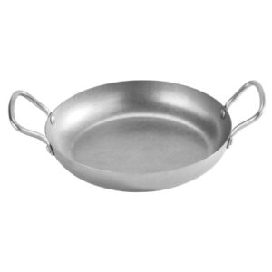 Descriptif des Plats inox : Référence : 5800 6 pièces Dimensions : ø 22 cm H 4 cm Matière : Inox Couleur : gris Compatible lave-vaisselle