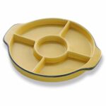 Assiette 5 compartiments – lot de 1 – 25 x 21,5 cm