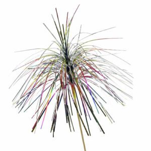 Descriptif des Palmiers arc en ciel  : 250 pièces 3 étages Dimensions :ø 13 cm H 6 cm Référence : 7013 Matière : Bambou/Papier Couleur : multicolore