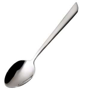 Descriptif des Cuillères à café Delta : Élégance et simplicité pour vos tables Lot de 6 cuillères à café argentées Longueur idéale de 15 cm pour sublimer vos créations Design épuré Mondo Déco En métal résistant, parfait pour HORECA Ref : 7356