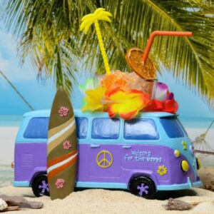 Planche surf Beach Time – Décoration murale – lot de 1 – L. 100 cm