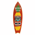 Planche surf Beach Time – Décoration murale – lot de 1 – L. 100 cm