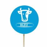Piques cuisson papier bleu – lot de 250 – ø4 cm