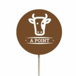 Piques cuisson papier Marron – lot de 250 – ø4 cm