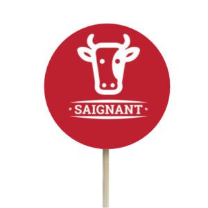 Descriptif des Piques cuisson papier rouge : piques à burger cuisson rouge 250 pièces Dimensions : ø4 cm Référence : 7431R Matière : Bambou/Papier Couleur : Rouge