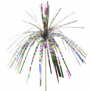 Descriptif des Palmiers multicolores  : 250 pièces Dimensions : ø 14 cm H 13 cm Référence : 751 Matière : Bambou/Papier Couleur : multicolore