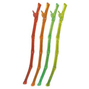 Descriptif des Mélangeurs Bambou : 250 pièces Dimensions : H. 20,5 cm Référence : 844 Matière : Plastique - réutilisable Couleur : multicolore