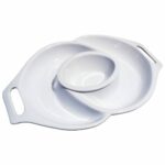 Assiette 3 compartiments – lot de 1 – 52 x 33 cm