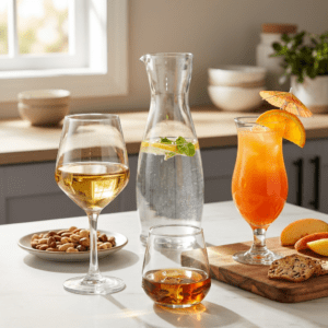 Verres et carafes