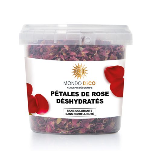 Pétales de rose déshydratée