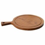 Planche ronde rainurée – Lot de 1 – L.39 cm Ø31 cm Ep.1,7 cm