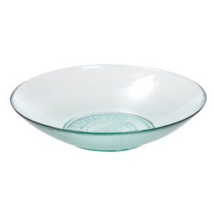 assiettes creuses Authentic : Référence : 5355 4 pièces Dimensions : Ø 32 cm H.7,3 cm Matière : verre recyclé Couleur : transparent Compatible lave-vaisselle (jusqu'à 70°C) Incompatible micro-ondes