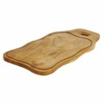 Planche teck rainurée – Lot de 1 – 40 x 21 cm Ep.1,9 cm