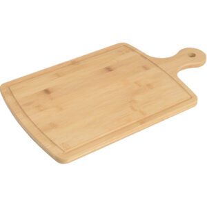 Planche bambou rainurée : Référence : 5423 1 pièce Planche avec manche/poignée Dimensions : 49 x 28,5 cm - épaisseur 1,5 cm Matière : bois (bambou) Couleur : beige Incompatible lave-vaisselle et micro-ondes