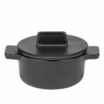 Mini cocottes noires – lot de 6 – Ø10,5 cm H.7,5 cm