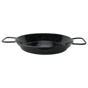 assiette Valencia : Référence : 5450 6 pièces Dimensions : Ø26 cm Matière : métal, revêtement émaillé Couleur : noir