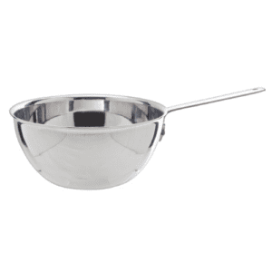 mini wok inox : Référence : 5453 4 pièces Dimensions : H.5,7 cm Ø11,5 cm Contenance : 26 cl Matière : inox Couleur : argenté Compatible lave-vaisselle Incompatible micro-ondes
