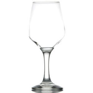 verre à pied Contea : Référence : 5470 6 pièces Dimensions : H.20,5 cm Ø 6,5 cm Contenance : 38 cl Matière : verre Couleur : transparent Compatible lave-vaisselle