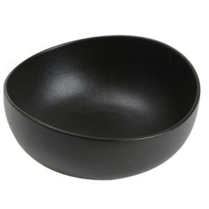 Bols Galet noirs (grand modèle) : Référence : 5519 4 pièces Dimensions : H.8,4 cm - 19,8 x 19,6 cm Matière : céramique Couleur : noir Compatible lave-vaisselle