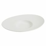 Assiettes Pasta ovales blanches – lot de 4 – 32,2 x 26,4 cm H.6,5 cm