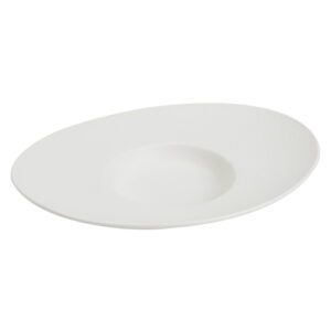 Assiettes Pasta ovales blanches : Référence : 5526 4 pièces Dimensions : 32,2 x 26,4 cm ; H.6,5 cm Matière : céramique Couleur : blanc Compatible lave-vaisselle