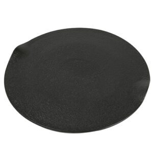 Assiettes rondes Fingers noires : Référence : 5527 4 pièces Dimensions : 31,5 x 31 cm Matière : céramique Couleur : noir Compatible lave-vaisselle
