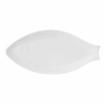 Assiettes poisson en mélamine – Lot de 6 – 40,5 x 18,5 cm