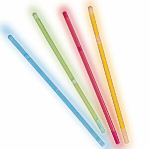 Bâtons lumineux : Référence : 7075 100 pièces Dimensions : L.28 cm Couleurs : multicolore