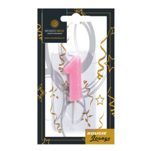 Descriptif de la BOUGIE LOUNGE CHIFFRE 1 : Chiffre 1 Boite de 25 blisters Dimensions : H. 4.5 cm Référence : 1011 Matière : Cire Couleur : Multicolore spéciale revente Boulangerie/Pâtisserie Possibilité de prêt de présentoir sous condition