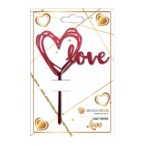Cake Topper Love - A l’unité ou boite de 24