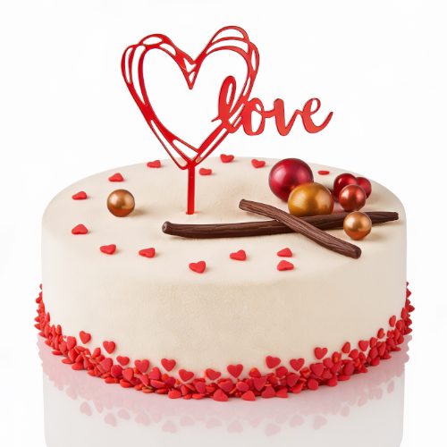 Cake Topper Love - A l’unité ou boite de 24 – Image 2