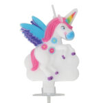 Bougie Licorne féerique H.6,5 cm – Conditionnement au choix