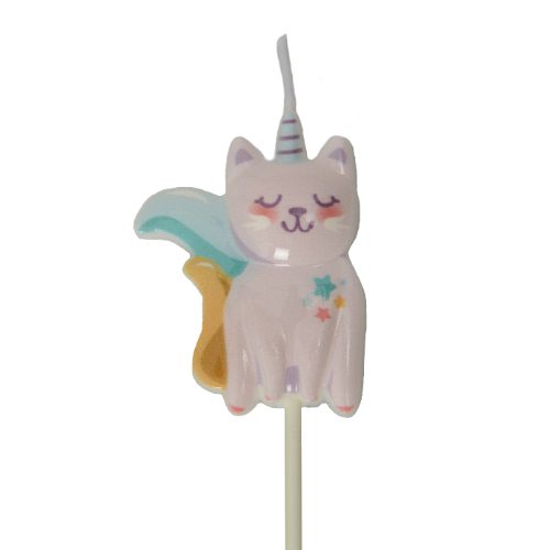 3 bougies univers licorne - A l’unité ou boite de 25 – Image 3