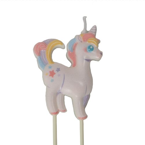 3 bougies univers licorne - A l’unité ou boite de 25 – Image 4