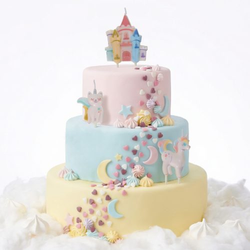 3 bougies univers licorne - A l’unité ou boite de 25 – Image 5